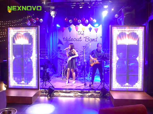 NEXNOVO Transparent LED display performs with Vietnamese Hideout Band