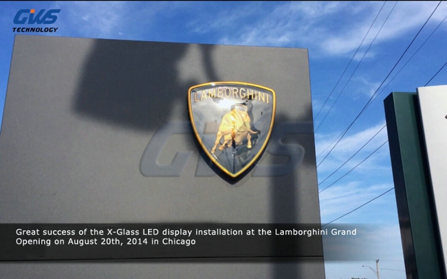 Great success of the  LED display installation at the Lamborghini Grand Opening on August 20th(图2)