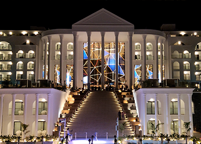 Transforming The Beach Hotel's Facade Into A Mesmerizing Video Wall
