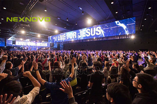 Singapore Church transparent LED display