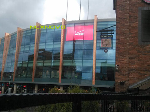 England Birmingham Stadium transparent glass facade LED display project