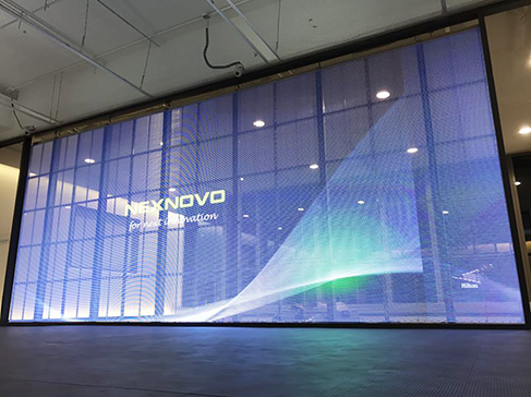 NEXNOVO XRL series transparent indoor LED display for OneBank