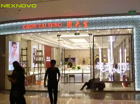 NEXNOVO transparent LED display for CHOW