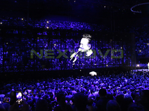 U2 concert Transparent LED display