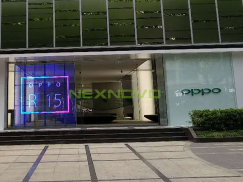 Oppo flagship store transparent LED disp