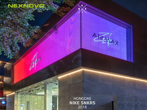 Digital wall for NIKE flagship store in Korea