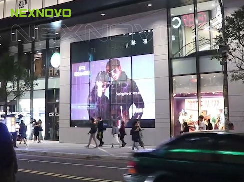 Tonlin Plaza - NEXNOVO's transparent LED display