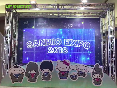 Transparent LED display for SANRIO EXPO 2018 in Japan