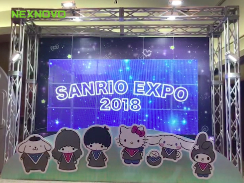 Transparent LED display for SANRIO EXPO 