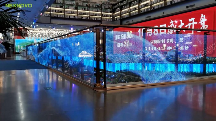 NEXNOVO transparent digital balustrades 