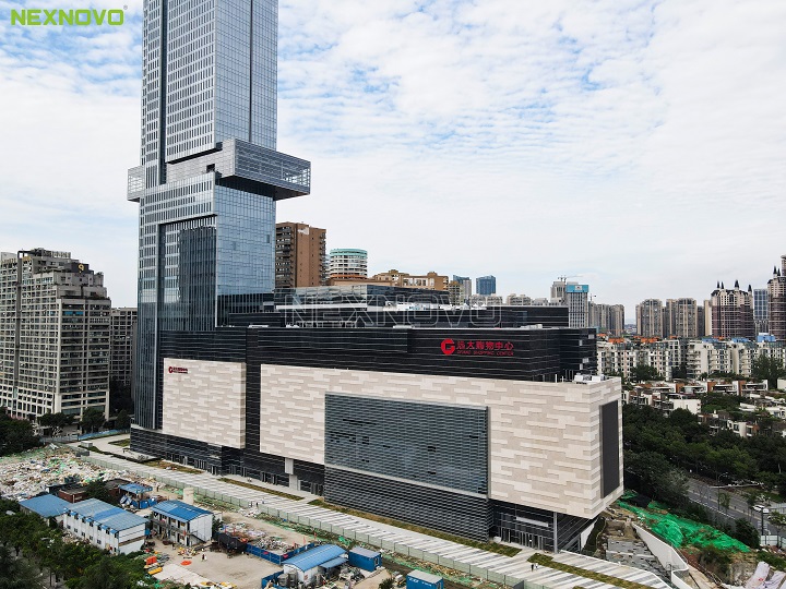 NEXNOVO XRL series transparent LED screen in Chengdu Grand shopping center