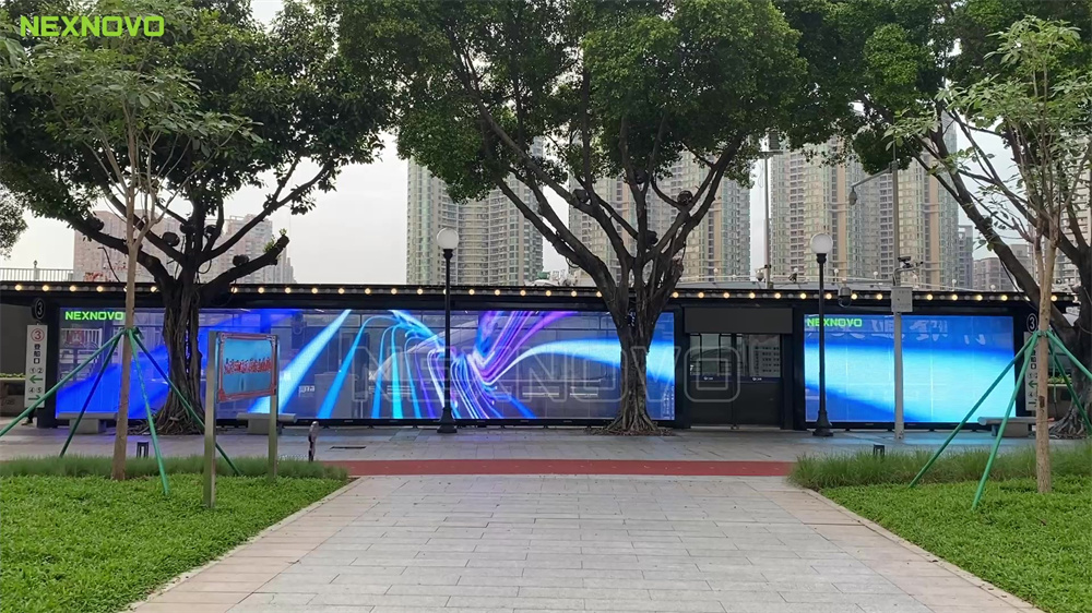 Outdoor application of NSN series glass LED display