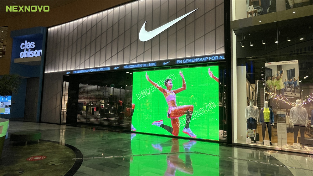 NEXNOVO NJ series screens|NIKE Stockholm store