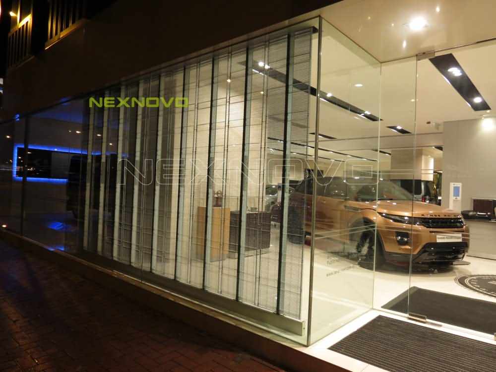 Hong Kong Causeway Bay Land Rover 4S store transparent LED display(图1)