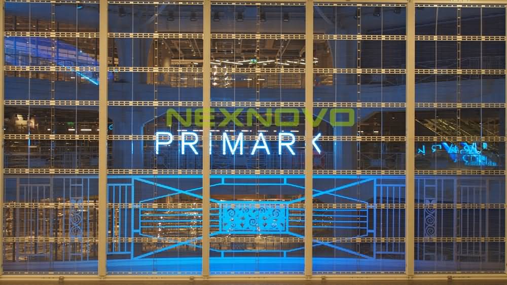Spain Madrid PRIMARK flagship shopping mall transparent LED display(图4)