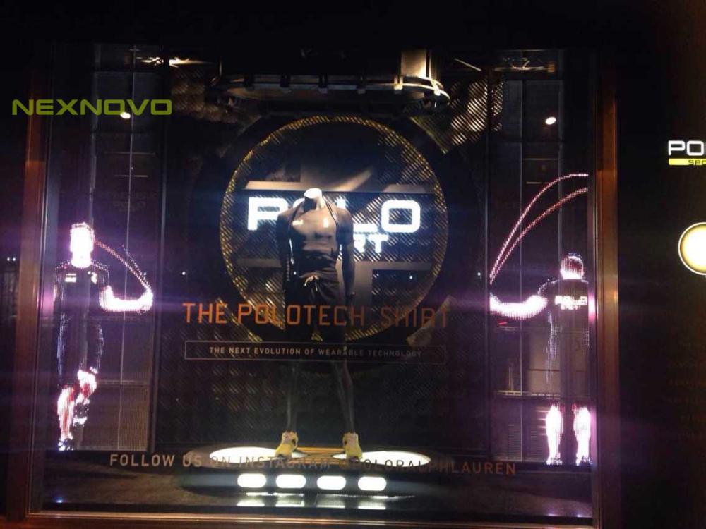 New York The Fifth Avenue POLO brand shop glass LED display(图1)
