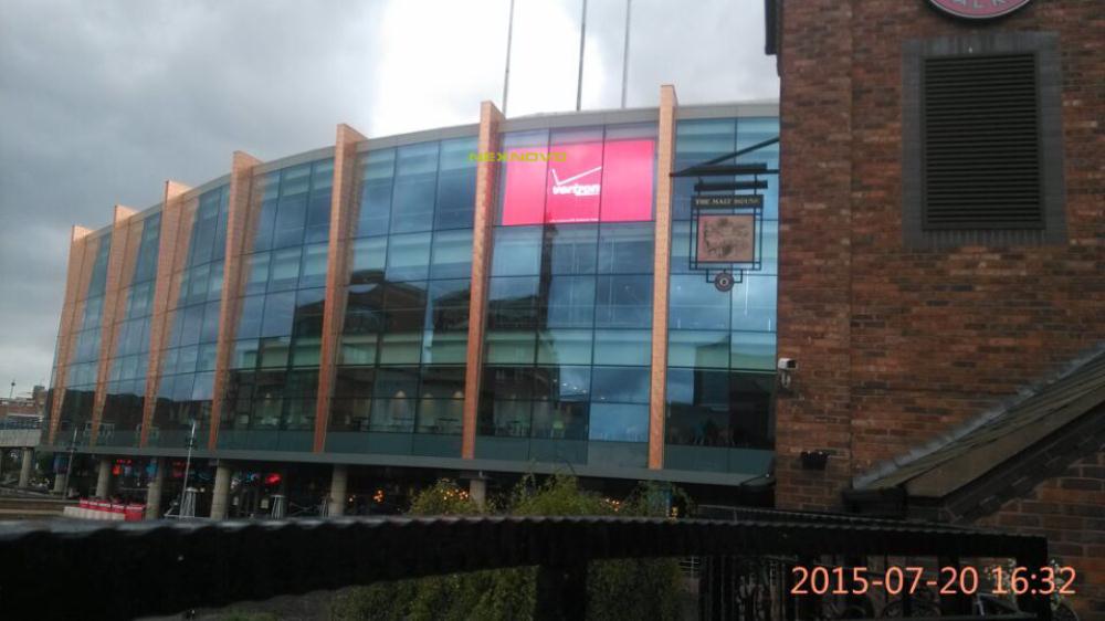 England Birmingham Stadium transparent glass facade LED display project(图2)