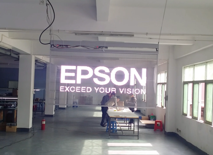 NEXNOVO successfully develop P5 transparent LED display(图1)