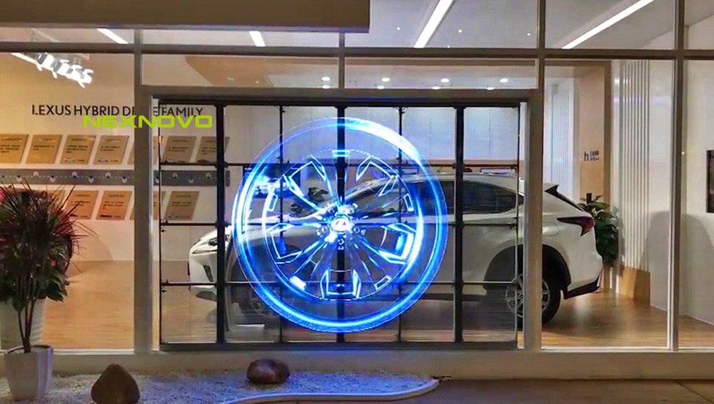 NEXNOVO transparent LED display for Lexus(图1)