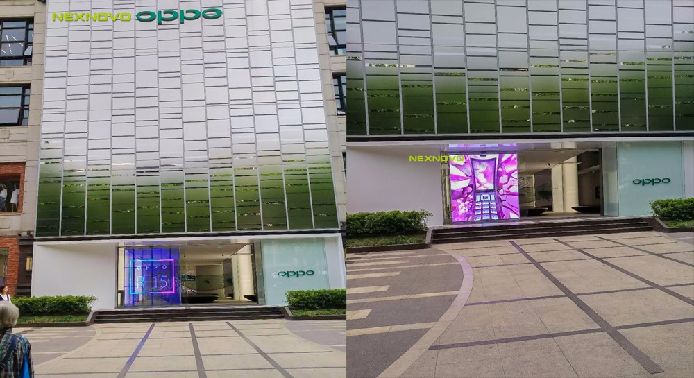 Oppo flagship store transparent LED display(图2)
