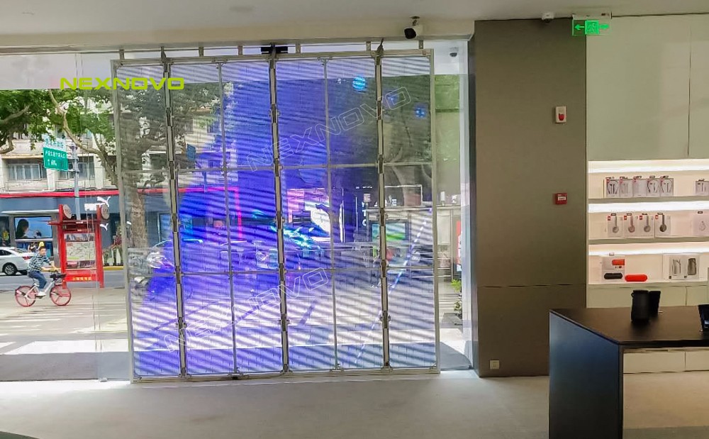 Oppo flagship store transparent LED display(图7)