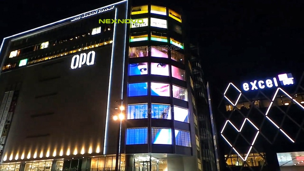 South Tower in Japan - Media facade transparent LED screen(图1)