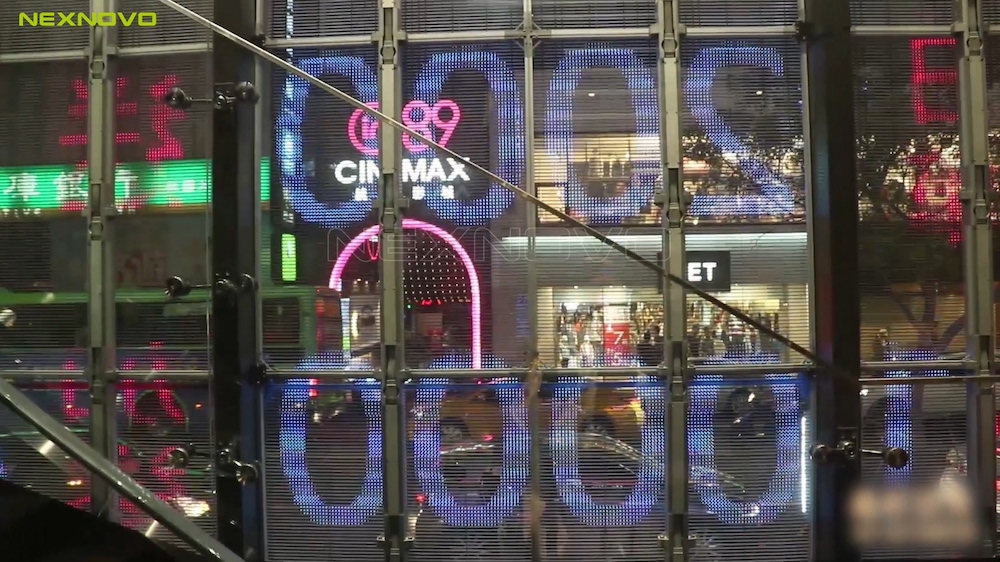 Tonlin Plaza - NEXNOVOs transparent LED display(图2)