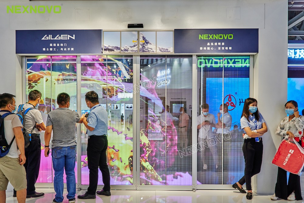 NEXNOVO New innovation for sliding door advertising with ultra transparency and resolution(图2)