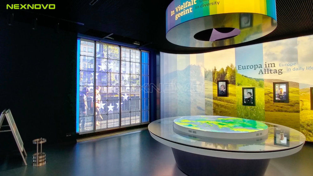 European Parliament Visitor Center equipped with XRL series transparent LED glass display(图2)