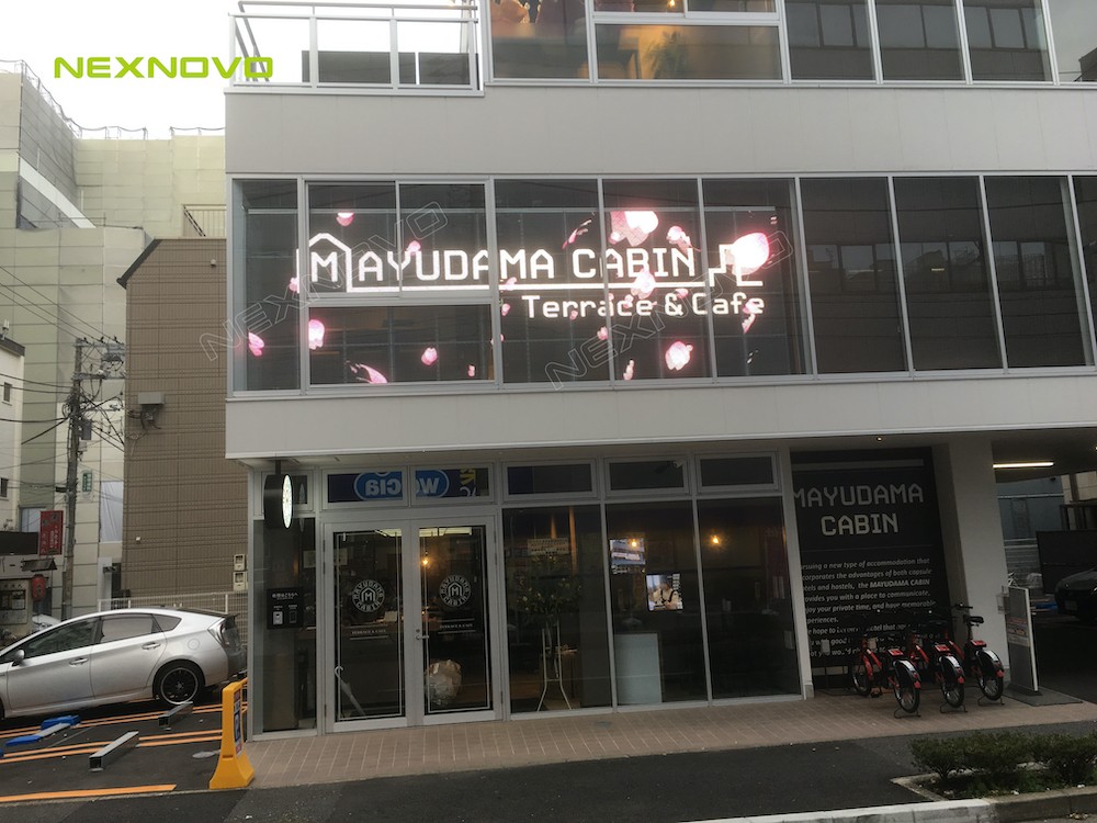 NEXNOVOs transparent LED display for Mayudama Cabin Hotel(图6)