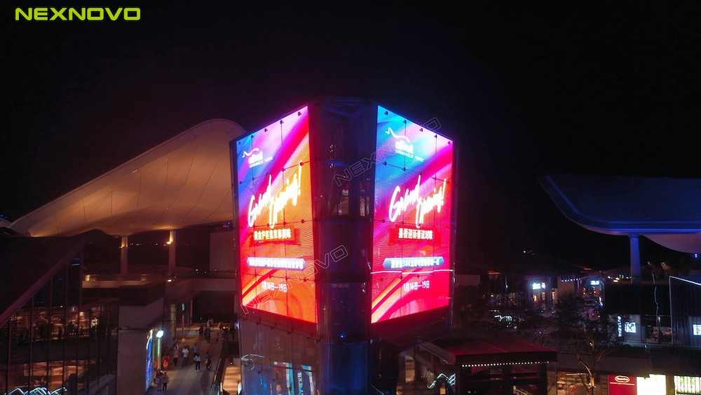 NEXNOVO XRL series glass LED display | Landmarks show of Sanya International Duty-Free City(图4)