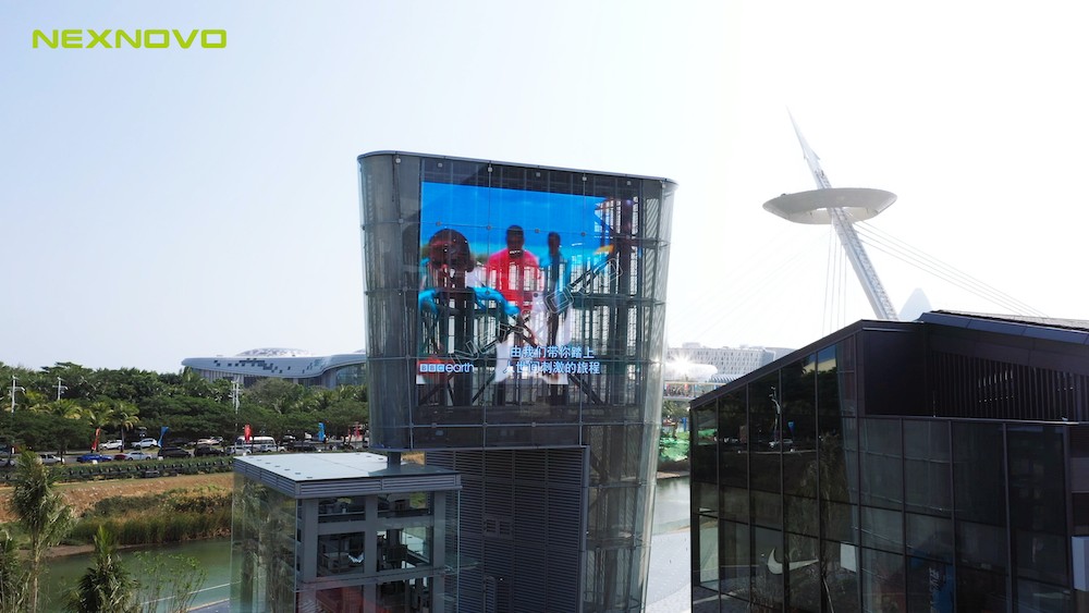 NEXNOVO XRL series glass LED display | Landmarks show of Sanya International Duty-Free City(图6)